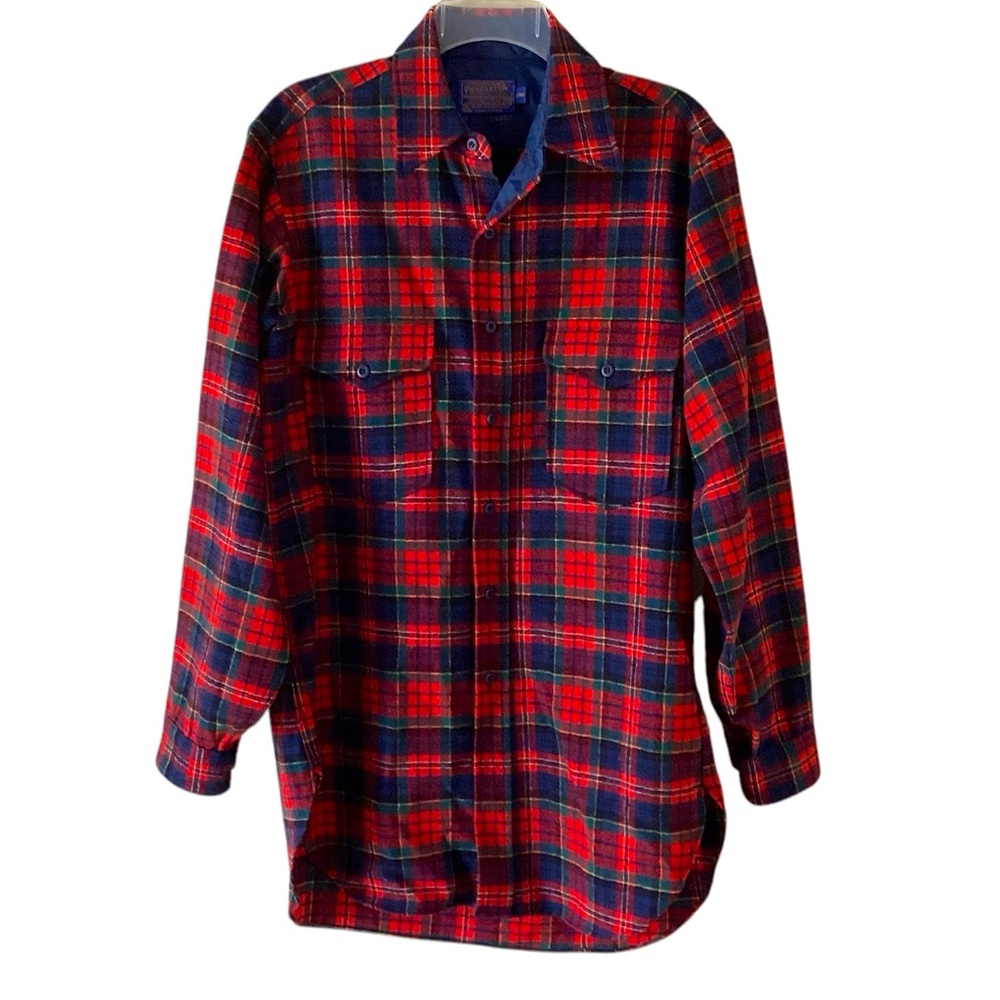 Pendleton Virgin Wool Plaid Flannel Lumberjack Sh… - image 1